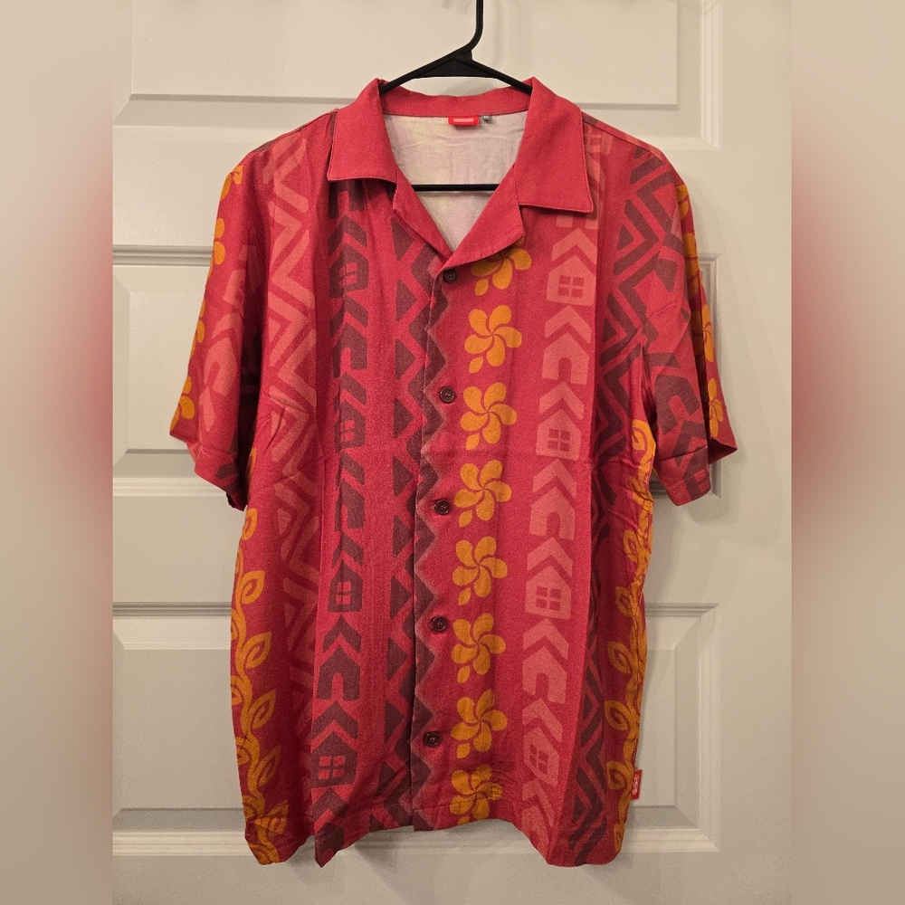 Nintendo Store Japan Animal Crossing Button Down Shirt Size M